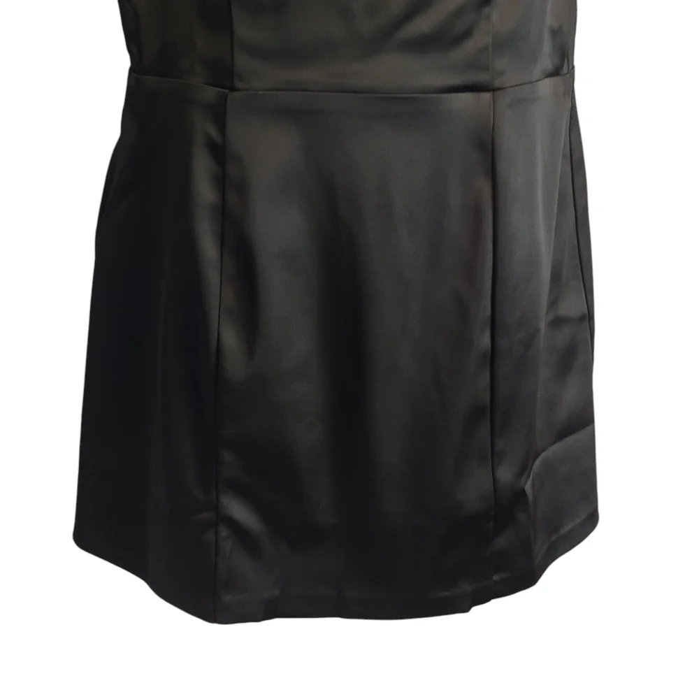 Abercrombie & Fitch Dress Women's Black Mini A Line Sleeveless Dress Size L NWT - Picture 4 of 10